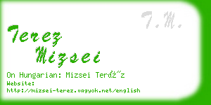 terez mizsei business card